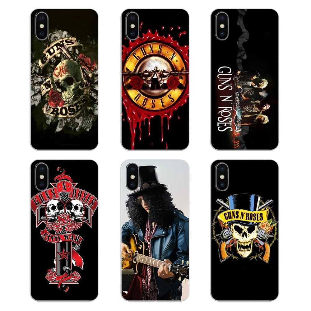 Прозрачные мягкие чехлы для Motorola Moto X4 E4 E5 G5 G5S G6 Z Z3 G3 C Play Plus Guns'N Roses Axl Rose fan club |