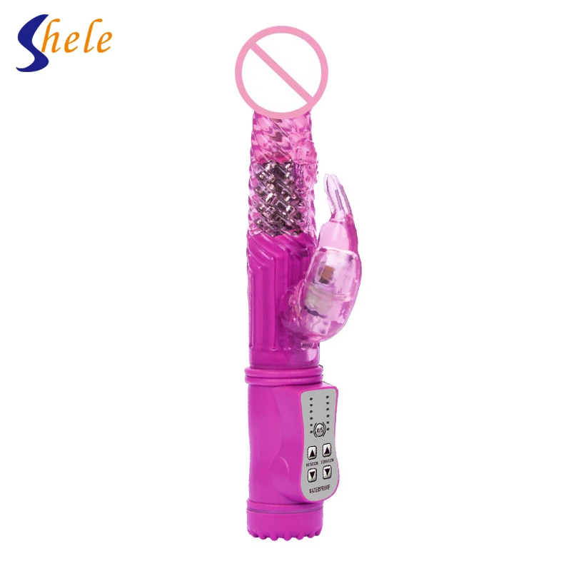 1PC Rotation Vibration Rabbit Vibrators G Spot Vibrator Clitoris Stimulator Masturbation Device Sex Toy For Women