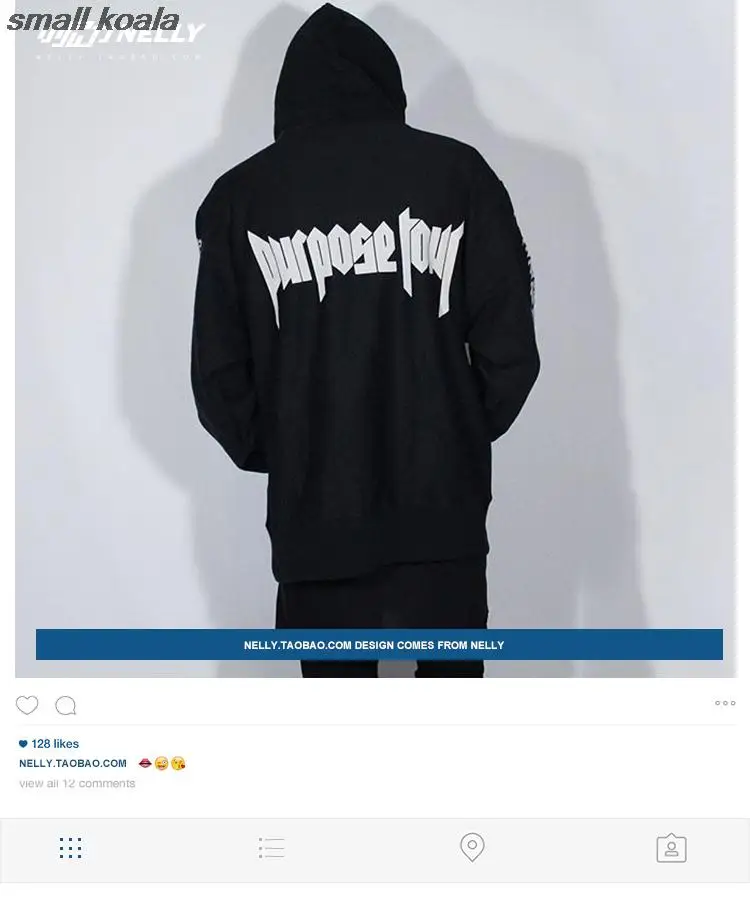 Justin Bieber Purpose Tour Hoodies Sweatshirts Men Women Staff Hoody Sweatshirt Hip Hop Autumn Winter Streetwear Fleece Hooded