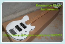 New Arrival China OEM 5 String Music Man Reflex Electric Bass Guitar In Glossy White Free Shipping