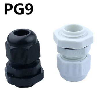 

10PCS High Quality IP68 PG9 4-8MM Waterproof Nylon Cable Gland Waterproof Gasket Plastic Waterproof Connector
