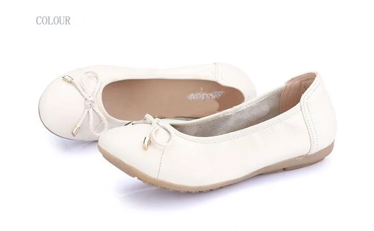 RUSHIMAN/Женская обувь из натуральной кожи размера плюс(35-43); женская обувь на плоской подошве; Модные женские повседневные рабочие балетки; женская обувь на плоской подошве