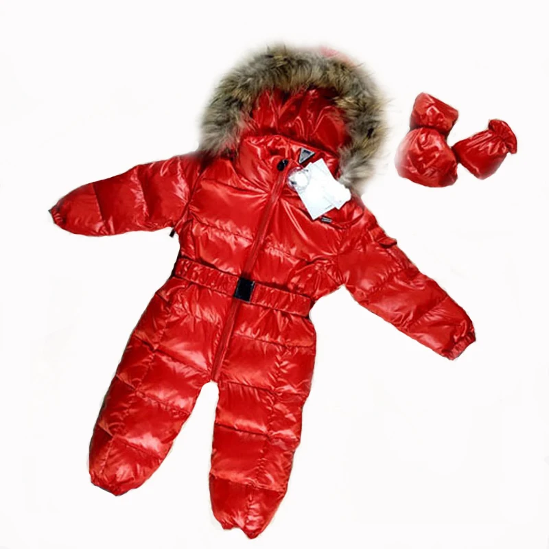 Детские зимние костюмы комбинезон для русской зимы теплые пальто зимняя одежда пуховик для мальчиков и девочек детская одежда детские комбинезоны