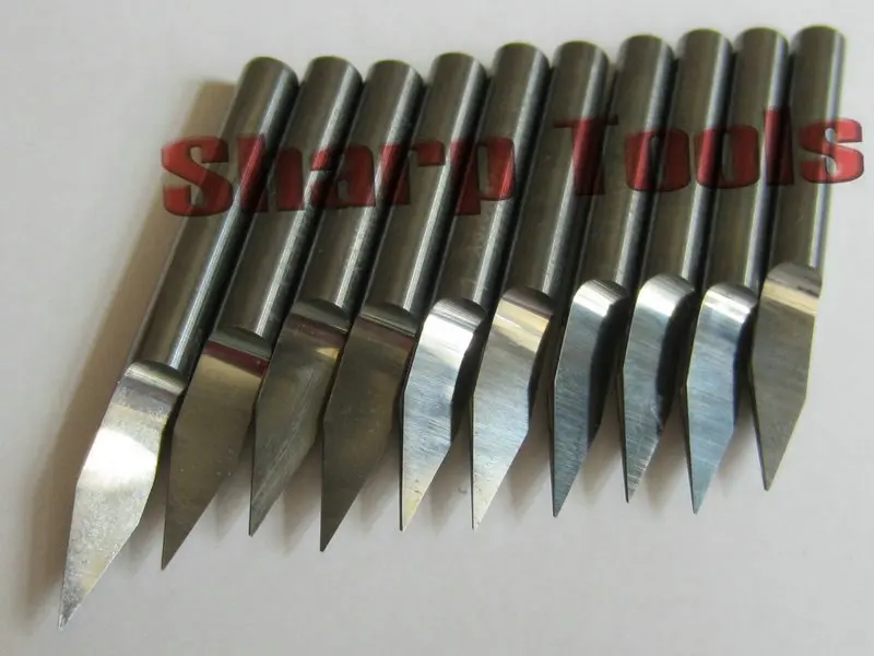 10pcs/Lot 4MM 30 Degree 0.2MM Metal Engraving Bits, V Shape Milling
