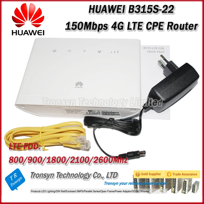 Оригинальный разблокированный роутер HUAWEI B315 150 Мбит/с 4G LTE со слотом для Sim карты и