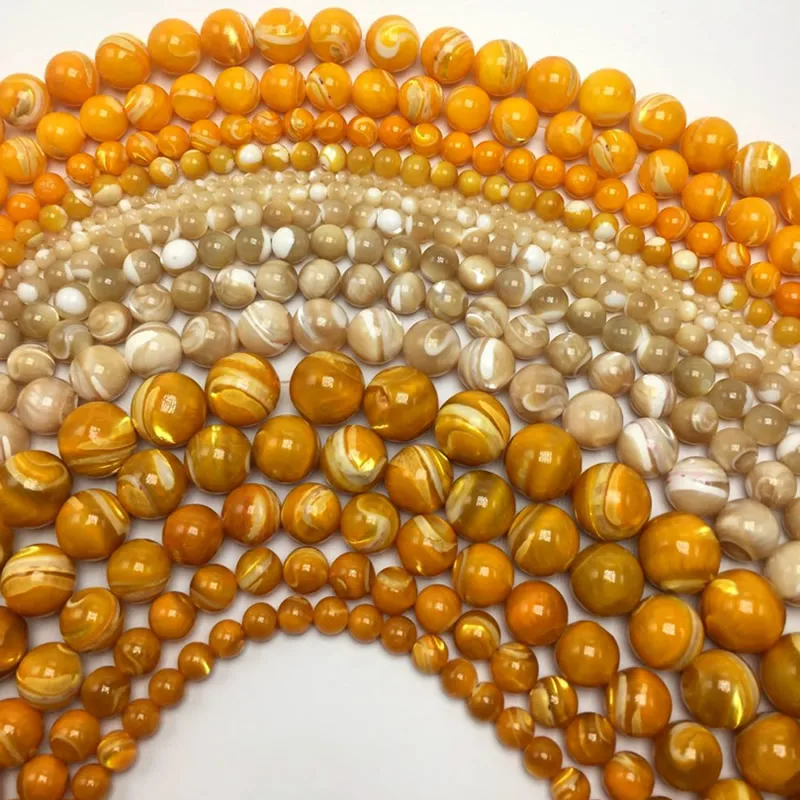 

Free Shipping Natural Brown yellow Trochus Sea Shell Round Loose Beads 2 3 4 5 6 7 8 9 10 12 14 MM Pick Size for Jewelry Making