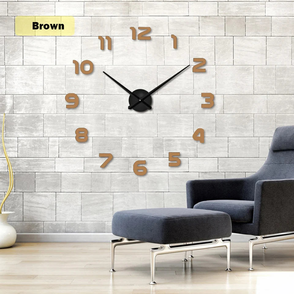 3d зеркальные наклейки Horloge Home Klok Новые Diy настенные часы Акриловые diy часы кварцевые часы Reloj De Pared Гостиная Современная