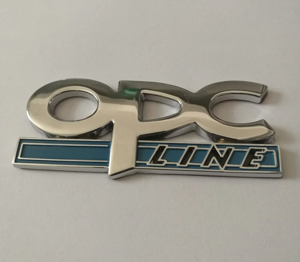 1pcs 3D Metal OPC Line Car Emblem Badge Sticker Decal for Opel Astra Zafira