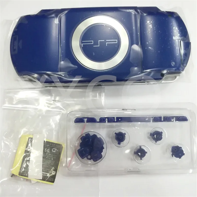 

blue color Full Parts Replacement Housing Shell Cover Case For PSP 1000 PSP1000 white black Color Free shipping