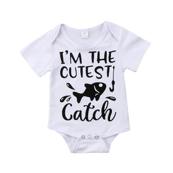 

Newborn Baby Girl Boy Fish Cutest Romper Jumpsuit Outfits Sunsuit Clothes Cute Newborn Toddler Infant Baby Kid