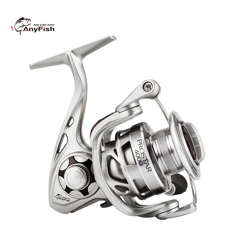 

2019 Cross-border ANYFISH/POSTAR fish wheel full metal oblique anti-skid line cup spinning wheel road Yaji fishing reel
