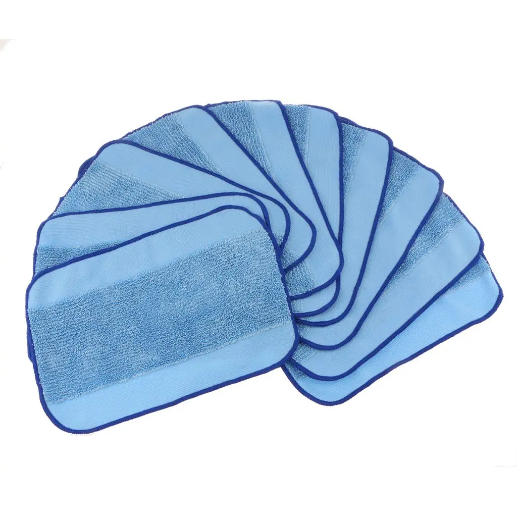 

10 pcs Microfiber Mop Pad high quality Vacuums Wet Mopping Cloth Rag for Robot Floor Sweeper 308t/380/321/320/4200/5200C/5200