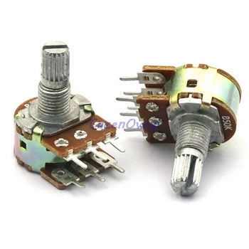 

2pcs/lot B1K B2K B5K B10K B20K B50K B100K B250K B500K B1M WH148 6Pin Potentiometer 1K 2K 5K 10K 20K 50K 100K 250K 500K 1M