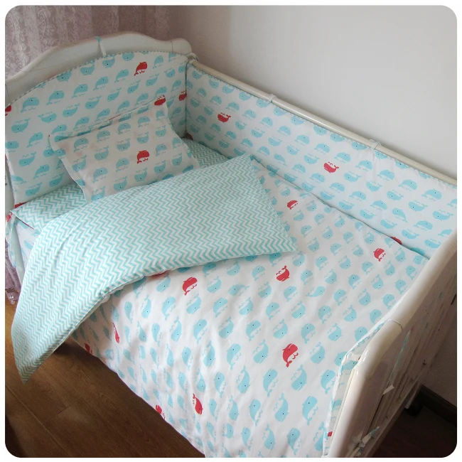 

Promotion 9PCS Whole Set Cartoon Baby bedding kit bed sheets bed around beautiful bedding bumper sets,4bumper/sheet/pillow/duvet