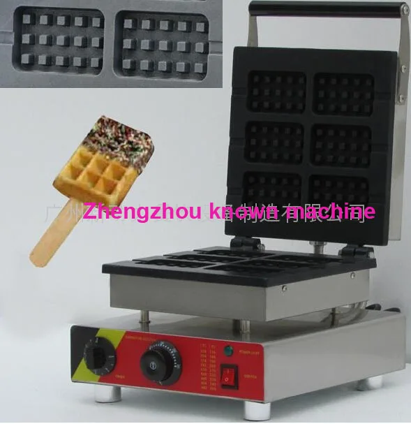 

110v 5% discount for 6 pcs square egg waffle maker custom plate