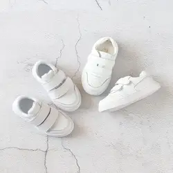 Детская обувь 2018 весна детская повседневная обувь маленькие белые туфли 7N001-8