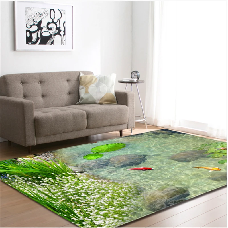 

AOVOLL Carpets For Living Room Modern Minimalist 3D Printing Carpets Floor Mats Carpets For The Modern Living Room Bedroom Rugs
