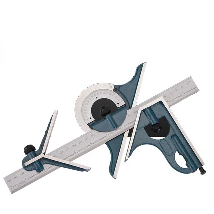 Description Picture 6 of item0-180 degree Universal level protractor Combination Square set esquadro Right Angle Combination Square Protractor Ruler Set