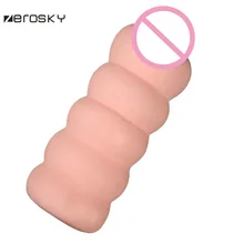 Zerosky Realistic Vagina Real Pussy Sex Toys For Men Aircraft Cup Vagina Male Masturbator Cup Adult Sex Products