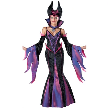 

Vampire Queen Witch Fancy Dress Cosplay Costumes Sexy Dresses For Women Female Halloween Carnival Party Gown Performance Z9073