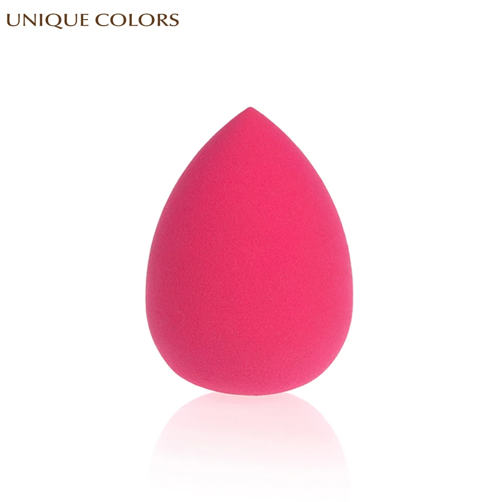 

UNIQUE COLORS Non-latex Cosmetic Foundation Puff Makeup Sponge Beauty Soft Water Shape Powder Facial Makeup Tool Wholesale