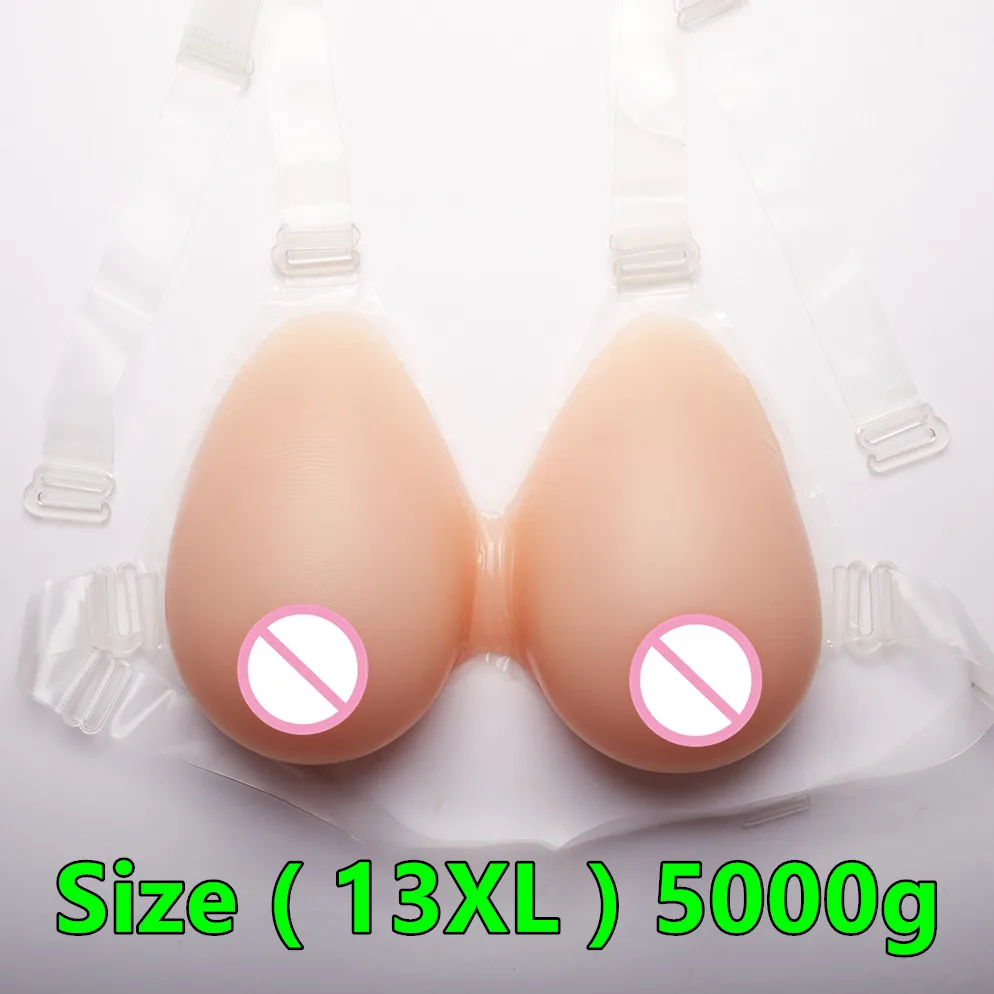 

5000g K cup Strap-on Silicone Breast Forms Fake Breast Enhancer Silicone Breast Forms False Fake Boobs Breast Cosplay Dresser