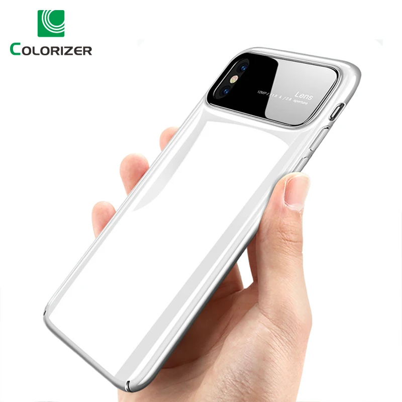 

Luxury Smooth Mirror Case For iPhone X 8 7 6 6s Plus Cover Matte Hard PC Phone Cases For iPhone XR XS Max Shockproof Armor Case