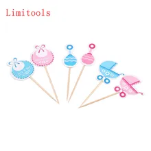 Limitools 18 шт./компл. ручной работы прекрасный мальчик/девочка Тип кекс товары торт товары для вечеринки, дня рожденья Свадебные украшения