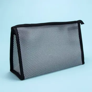 

1 Pcs Transparent Cosmetic Case Plastic Waterproof PVC Travel Make Up Toiletry Black/White Zipper Bag Fashion Gifts for Women