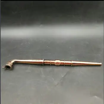 

SMOKING TOOL COPPER HAMMERED PIPE RARE HAND COLLECTIBLES