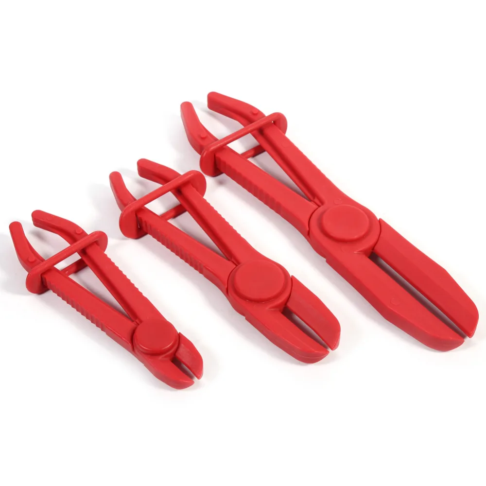 

3Pcs/Set Nylon Hose Clamp Tool Set Brake Fuel Water Line Clamp Plier Hands Free Tool