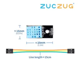 Новый датчик температуры и относительной влажности DHT11 модуль с кабелем для arduino Diy Kit