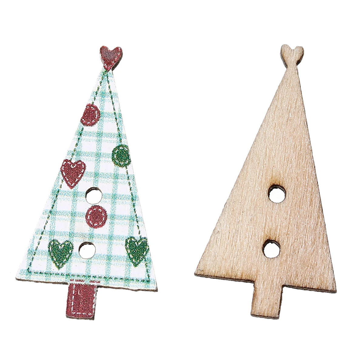 

Wood Sewing Button Scrapbooking Tree Green Two Holes Heart Pattern 30mm(1 1/8")x 15mm(5/8"),5 PCs 2015 new