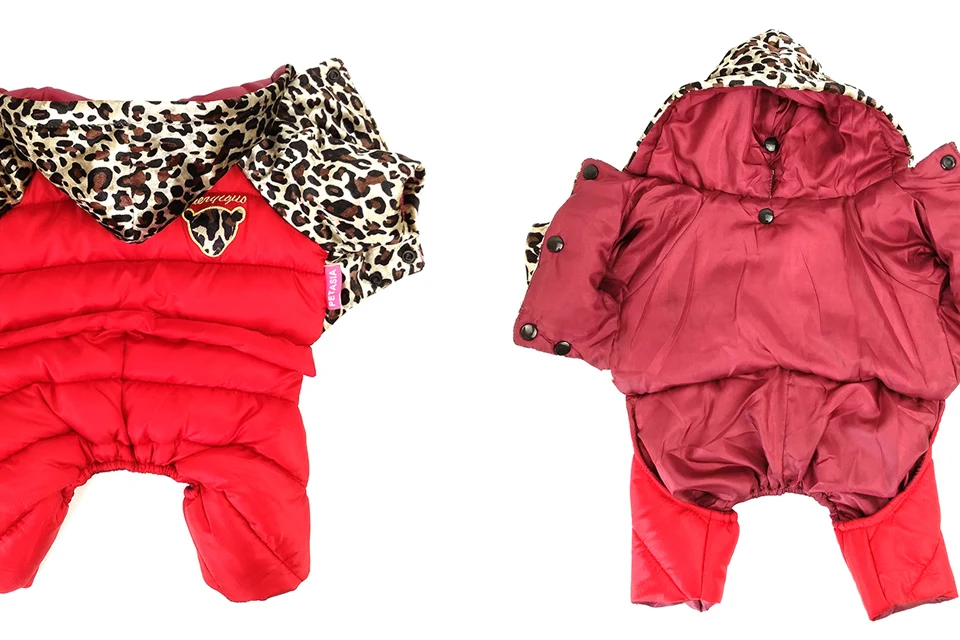 PETASIA Leopard Print Winter Dog Clothes 308