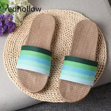 Summer Home Slippers Flax Indoor Floor Shoes Ladies Slippers For Summer Women Sandals Slip On Slippers Couple Room Slippers Home senza fretta summer women shoes home linen slippers couple indoor thick bottom slippers non slip floor shoes