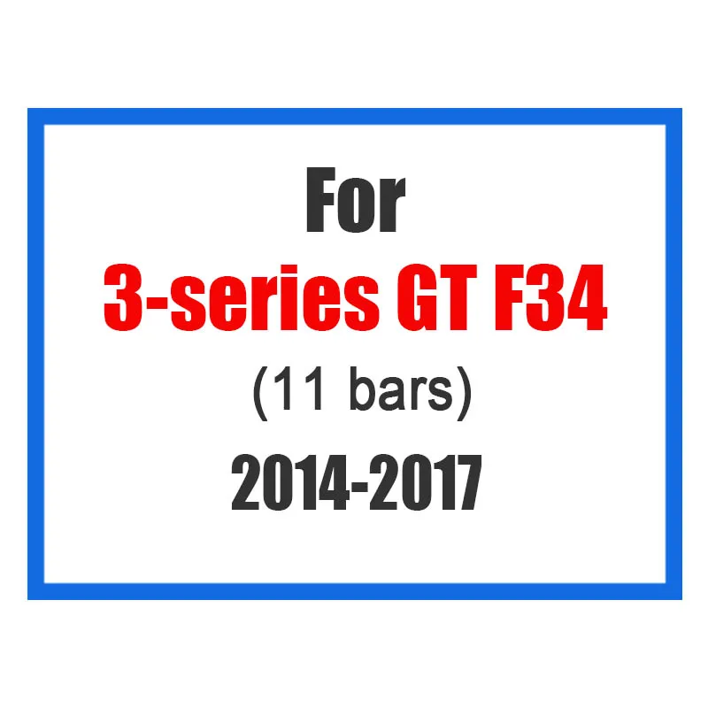 Atreus 3 шт. для BMW 3-серии E46 E90 F30 F34 E92 E93 3 серии Мотоспорт мощность М производительность автомобиля Передняя решетка отделка полосы крышка - Название цвета: For 3-Series GT F34
