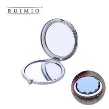 Женское косметическое зеркало двухстороннее зеркало портативное складное карманное металлическое компактное зеркало для нанесения макияжа