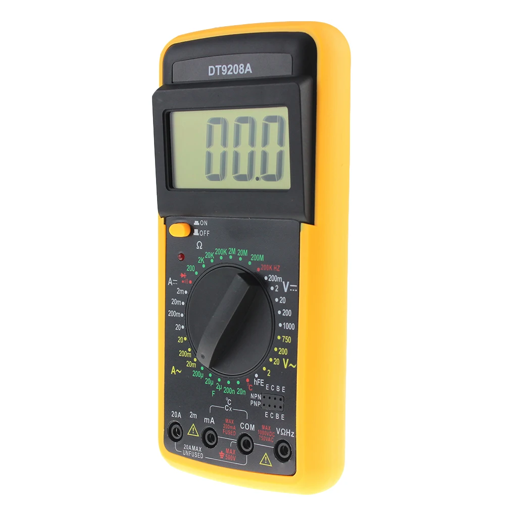 Портативный цифровой мультиметр ANENG DT9208A переменный/постоянный ток