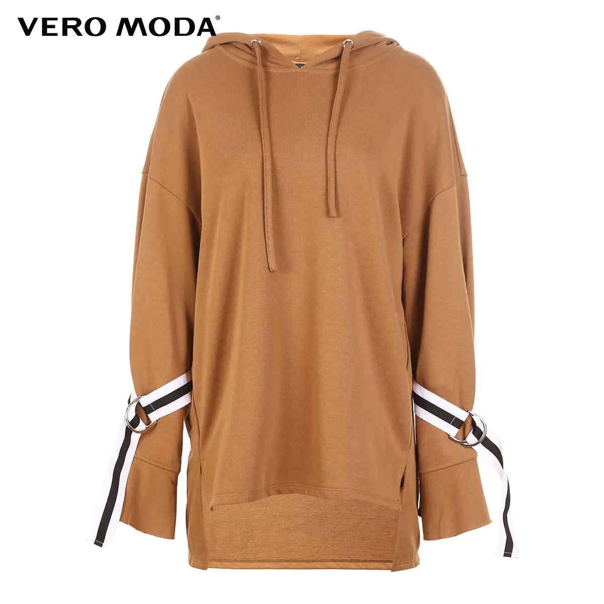 Vero Moda Women's Low-high Flared Cuffs Lace-up Hoodie Sweatshirt | 318333502 Vero Moda Women's Low-high Flared Cuffs Lace-up Hoodie Sweatshirt | 318333502