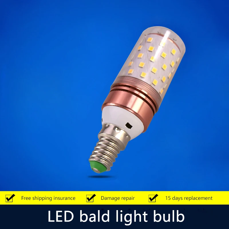 

Led bulb home E27 bald strong bulb crystal lamp chandelier dedicated corn light bulb lamp