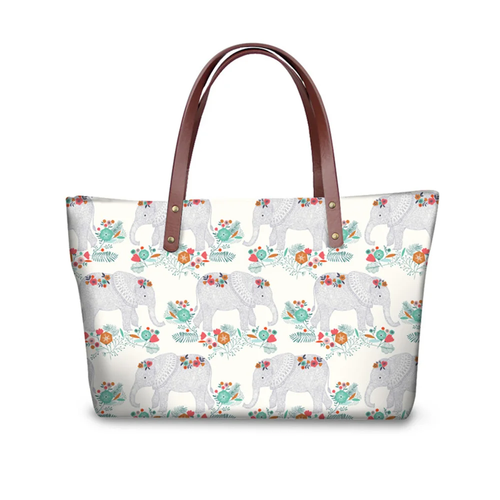 

Customized Shoulder Bag Women Garden Bears Printing Women's Handbags Ladies Party Bags Casual Tote Brand Designer Bolsos Mujer