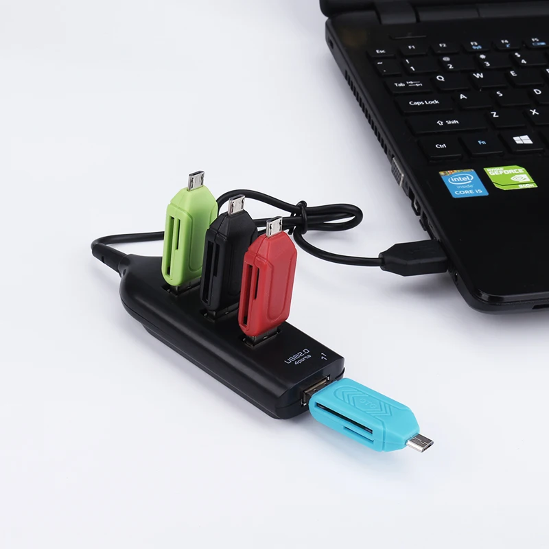 Sovawin Высокое скорость компьютер Usb Hub 2,0 4 порты и разъёмы Splitter адаптер вцв для ПК/ноутбук/мышь приемник/Usb вентилятор