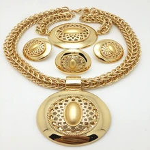 Модные нигерийские Свадебные африканские бусы Ювелирные наборы Кристалл ожерелье серьги набор вечерние свадебные Дубай ювелирные изделия