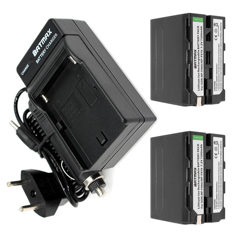 Prix pour 2-PACK 7200 mAh NP-F960 NP-F970 Batterie Pack + Chargeur De Voiture & Plug Power Adaptateur pour Sony NP-F770 NP-F750 F960 F970 Prix pour 2-PACK 7200 mAh NP-F960 NP-F970 Batterie Pack + Chargeur De Voiture & Plug Power Adaptateur pour Sony NP-F770 NP-F750 F960 F970