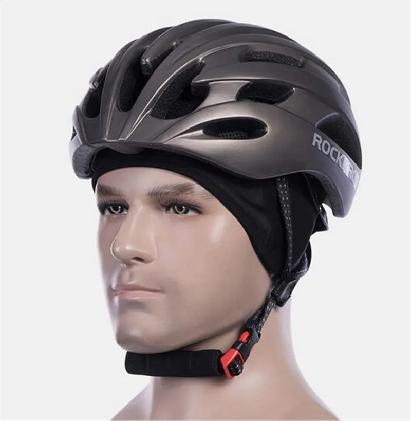 ROCKBROS Sports Outdoors Reflective Handwear Cycling Bike Headband Hat Winter Warm Fleece Thermal Bicycle Cap Ear Warmer Protect