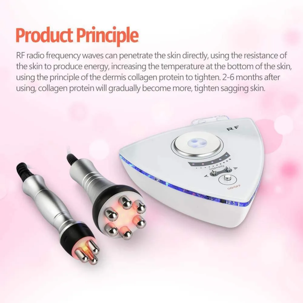 

RF Radio Frequency Facial Machine Facial Device For Skin Rejuvenation Wrinkle Removal Skin Tightening Anti Aging Skin Care White