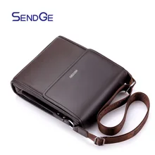 SendGe Hombres Cartera del Negocio del Cuero de LA PU de Hombro Ocasional Bolsa de Mensajero Del Ordenador Portátil Bolso de Los Hombres Bolsas de Viaje