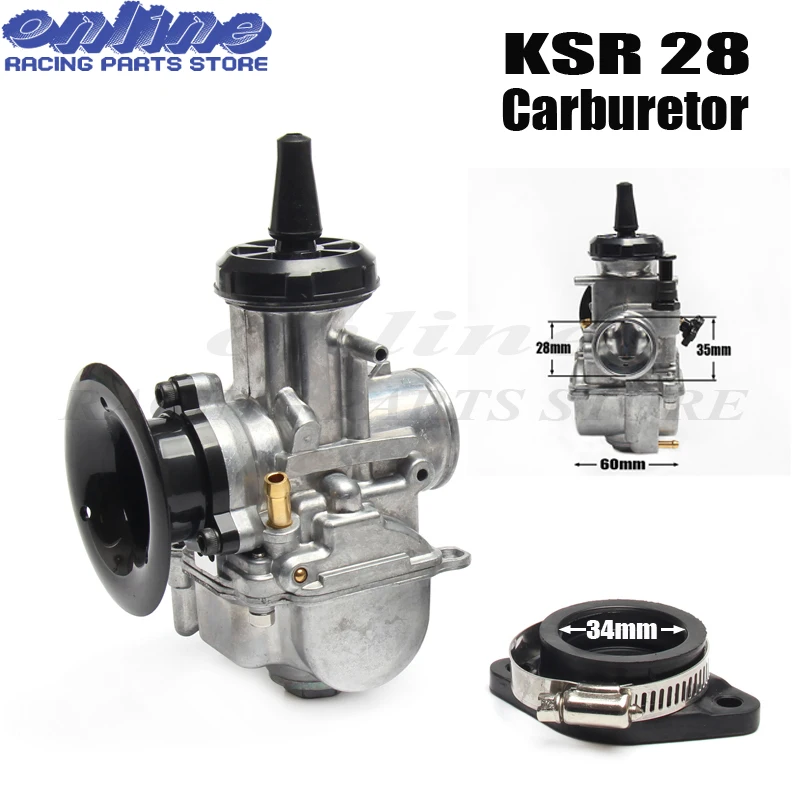 

NEW KSR 28mm carburetor MODEL KSR28 28mm CARBS KSR evolution KIT EVO carb For HOND yamah KTM MOTORCYCLE