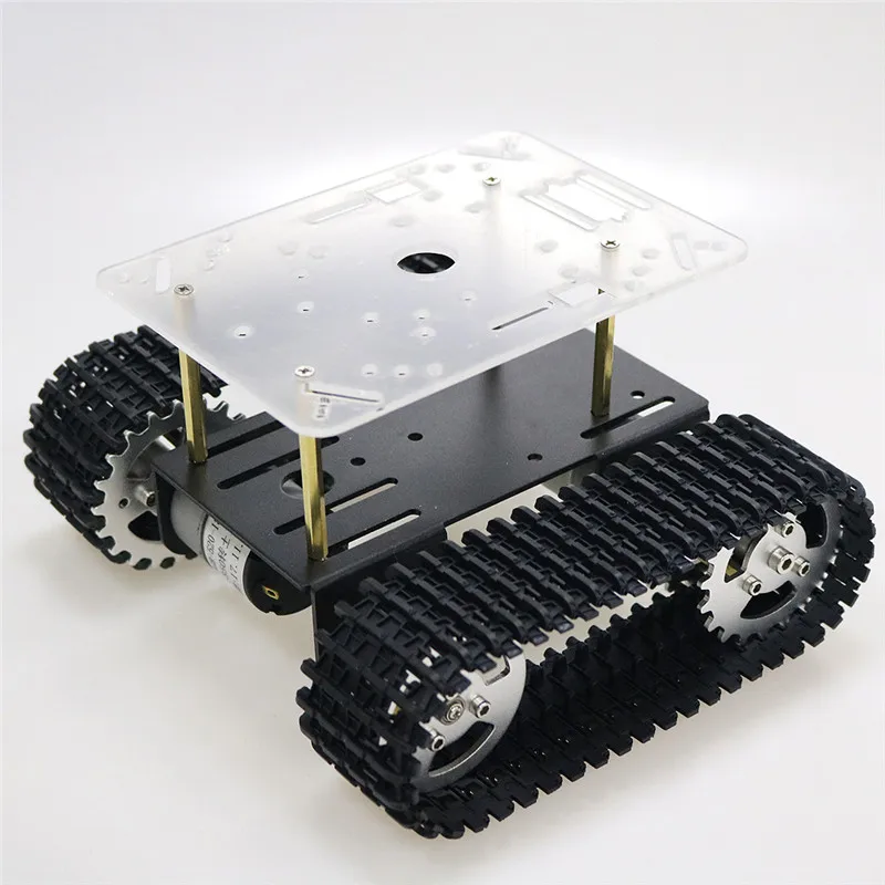 Умный робот шасси танка гусеничный автомобиль платформа с 12V 350rpm Мотор для Arduino DIY