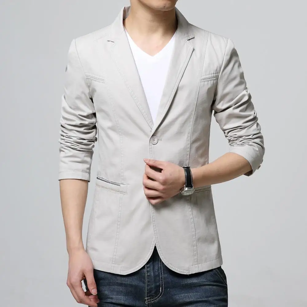 Blue Blazer Men Wedding Blazers Men's High end Fas Slim ...